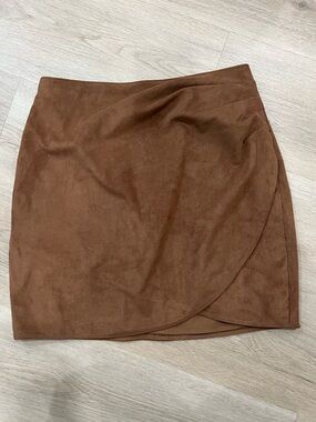 Vegan Suede Skirt